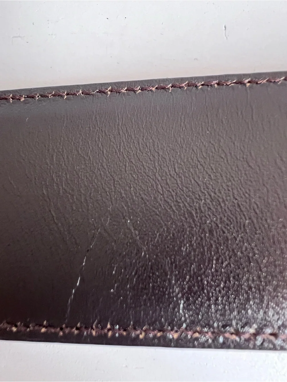 Brown Leather Belt Silver Buckle Size 80/32 Vintage Made in Italy